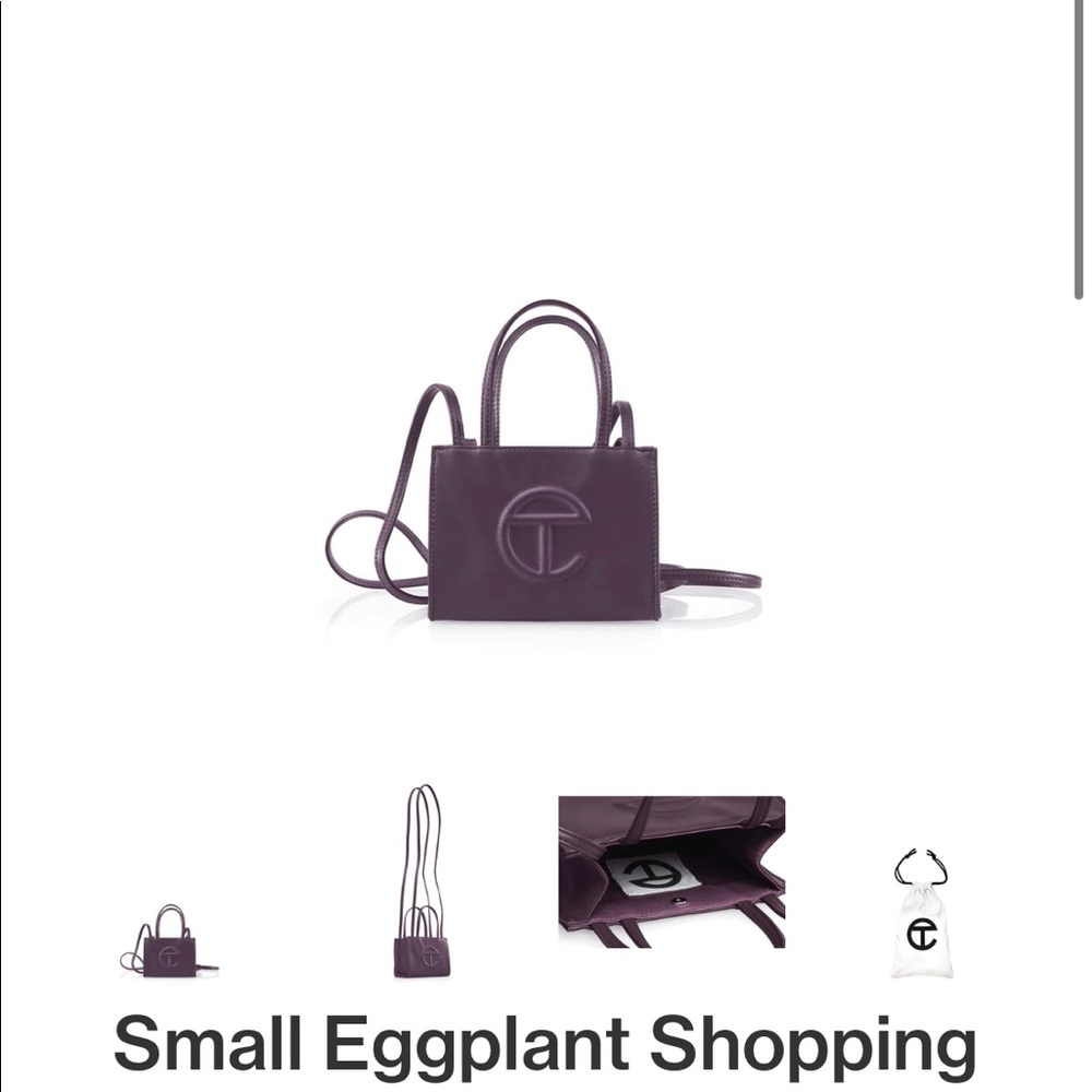 Telfar eggplant bag